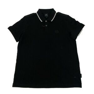 A/X Armani Exchange | Men's Black Polo Shirt | Logo | Various Sizes **NEW